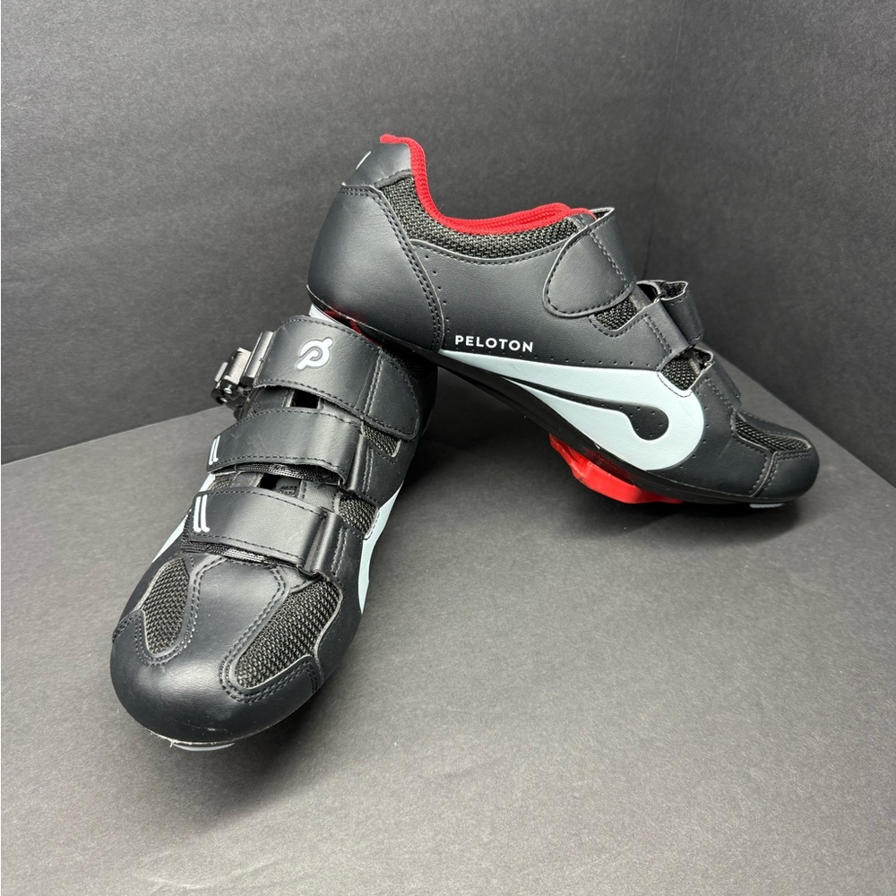 Peloton Black and Red Cycling Shoes